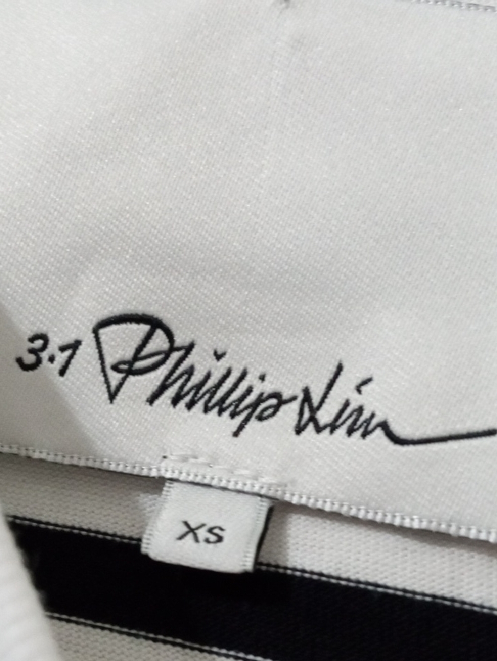 3.1 Phillips Lim Striped Draped T-Shirt Slip Combo Dress - Picture 5 of 9
